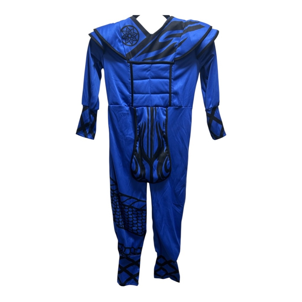 Blue Size Small Kids One Piece Ninja Costume By Spooktacular